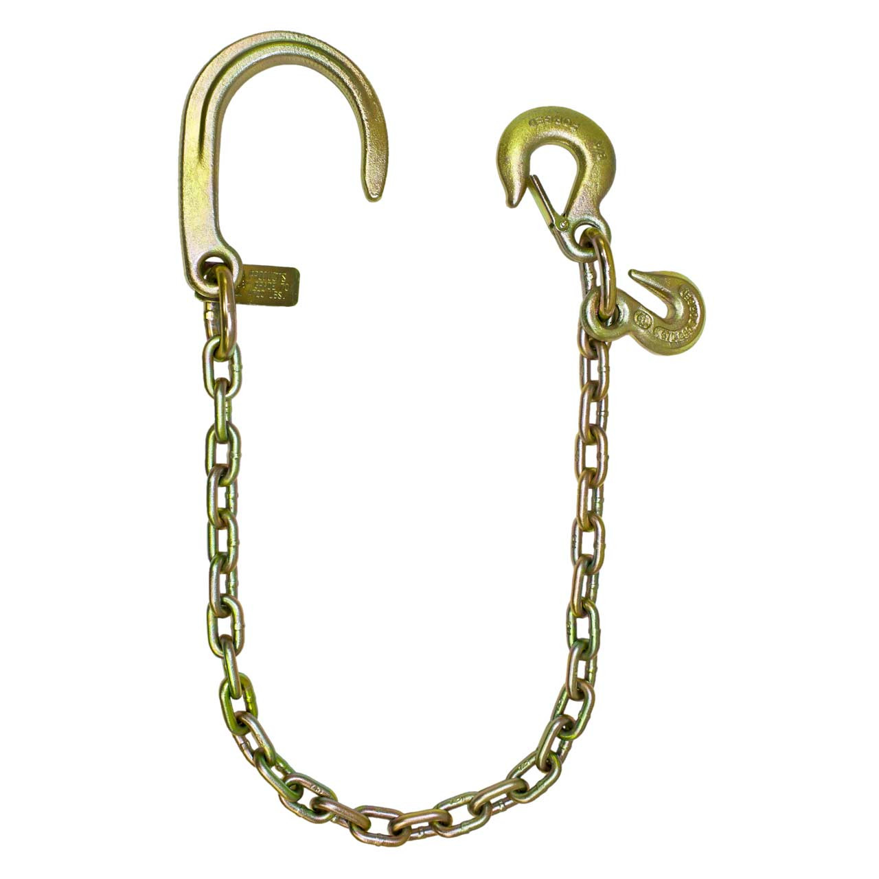 B/A Products Axle Chain - 3-ft. Chain with 8inch J-Hook and 2 Grab Hooks, Model N711-AC3